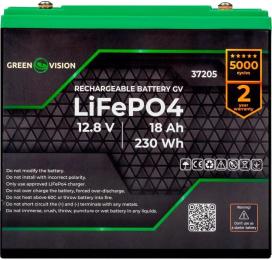 Акумулятор для ДБЖ LogicPower LiFePO4 12.8V 18Ah (37205)