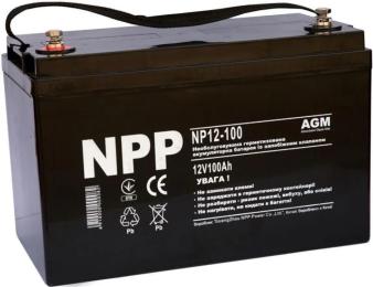 Акумулятор для ДБЖ NPP 12В 100 Ач (NP12-100)