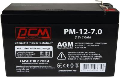 Акумулятор для ДБЖ PowerCom 12В 7Ah (PM-12-7)