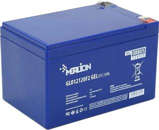 Акумулятор для ДБЖ Merlion GLO 12V 12Ah GEL (GLO12120F2 GEL)
