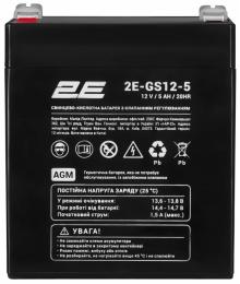 Акумулятор для ДБЖ 2E AGM 12V 5Ah (2E-GS12-5)