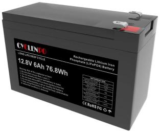 Акумуляторна батарея літій-залізо-фосфатна 12.8В 6Аг Cyclen 12.8V 6AH LiFePo4