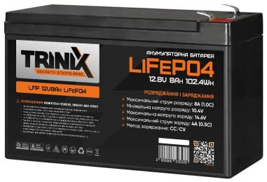 Акумулятор для ДБЖ Trinix LFP 12V8Ah LiFePO4