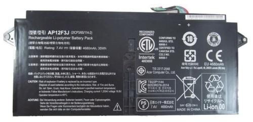 Акумулятор до ноутбука Acer Aspire S7-391 AP12F3J 4680mAh (35Wh) 4cell 7.4V Li-ion (A47044)