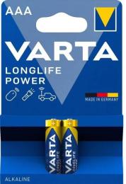 Батарейка Varta LONGLIFE Power Alkaline LR03 2 шт