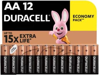 Батарейка Duracell MN1500 LR06 АА, 12 шт
