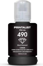 Чорнило для принтера Printalist Canon GI-490 для G1400/G2400/G3400 140г Black Pigment (PL490BP)
