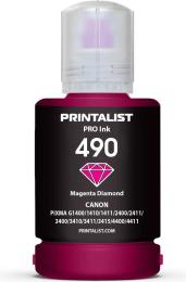 Чорнило для принтера Printalist Canon GI-490 для G1400/G2400/G3400 140г Magenta (PL490M)