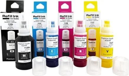 Чорнило для принтера Premium Quality Epson 112 SET B127ml, C/M/Y 70ml (70264946)