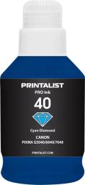 Чорнило для принтера Printalist Canon GI-40 для G5040/G6040 190г Cyan (PL40C)