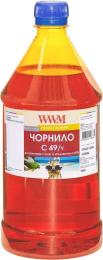 Чорнило для принтера WWM Canon GI-490 1000г Yellow (C49/Y-4)
