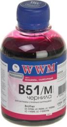 Чорнило для принтера WWM Brother DCP-T300/T500W/T700W 200г Magenta (B51/M)