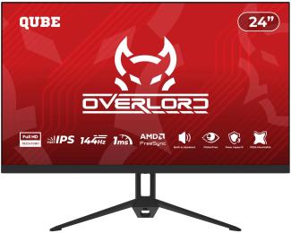 Монітор QUBE Overlord G24F144S Black 24