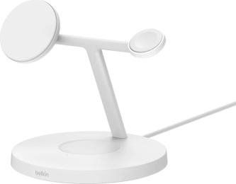 Бездротовий зарядний пристрій Belkin 3-in-1 Magnetic Pad Qi2 15W White (WIZ032KQWH)