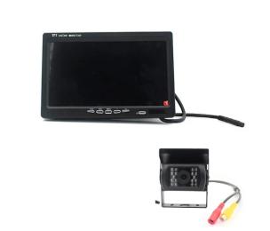 Автомобільний монітор Voltronic PZ607-2W Black на дві камеру, 24V, розширення 420TVL, кут лінзи 120