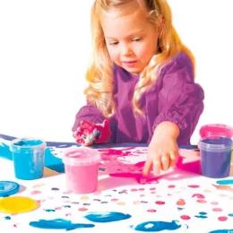 Набір для творчості SES Пальчикові фарби Юні художниці серія Еко (24927S)