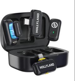 Мікрофонна радіосистема Hollyland LARK A1 Combo (2TX + Lightning RX + USB-C RX) Space Gray