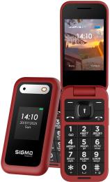 Кнопковий телефон Sigma mobile X-style 281 Clik Red (Вживаний)