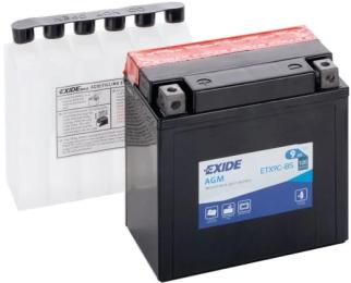 Акумулятор для мотоцикла Exide AGM 9Ah ( +/-) (120EN) (ETX9C-BS)
