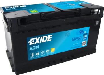 Автомобільний акумулятор Exide START-STOP AGM 96Ah Ев (-/+) (EK960)