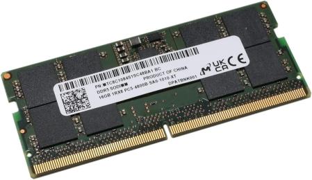 Оперативна память Micron 16GB SO-DIMM DDR5 4800 MHz (MTC8C1084S1SC48BA1)