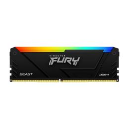 Оперативна память Kingston FURY 8GB DDR4 3200 MHz CL16 Beast RGB XMP Black (KF432C16BB2A/8WP)