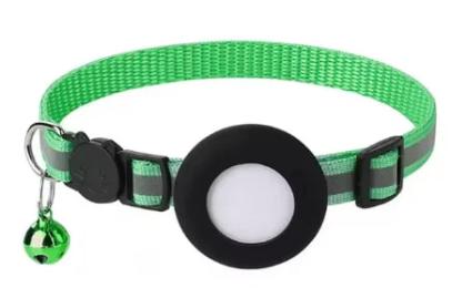 Нашийник Infinity Anti-Lost Pet Cat Collar Protective Tracker Ringer Green з відділенням для AirTag