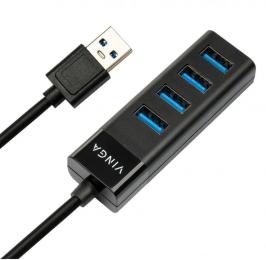 USB-хаб Vinga USB3.0 to 4 * USB3.0 HUB Black