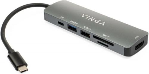 USB-хаб Vinga USB Type-C Hub 6 in 1 (VHC6)