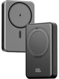 Зовнішній портативний акумулятор Gelius HOLDIX GP-PBW302 Magnetic Wireless Black