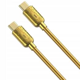 Дата-кабель XO NB-Q217B USB C (тато)  -  USB C (тато) 1m 60W Gold