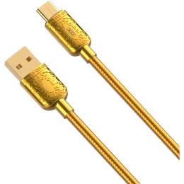 Дата-кабель XO NB216 USB A(тато) - USB C(тато) 2.4A 1m Gold