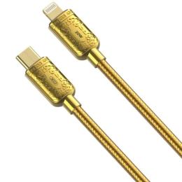Дата-кабель XO NB-Q217A USB C (тато)  -  Lightning (тато) 20W 1m Gold