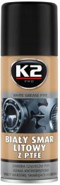 Мастило автомобільне K2 PRO White PTFE 400 мл (W121)