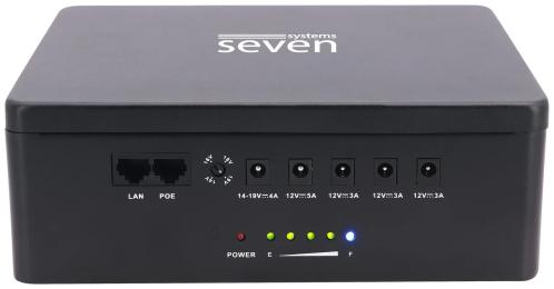 Джерело безперебійного живлення для роутера SEVEN Systems UPS-7960 60W LiFePO4 Black