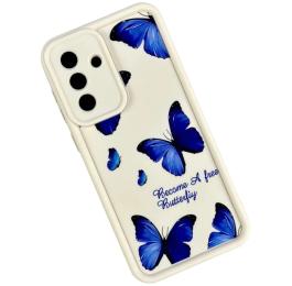 Чохол-накладка Infinity Silicon Print for Samsung Galaxy A17 4G White Blue