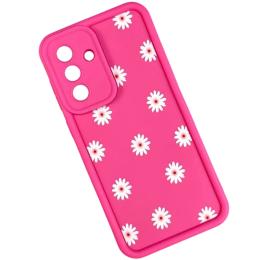 Чохол-накладка Infinity Silicon Print for Samsung Galaxy A17 4G Pink Ромашка