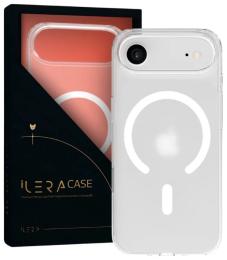 Чохол-накладка iLera GlassCase + Camera Button for iPhone 17 Air Frosted Clear (iLGlCFrCb17Air)