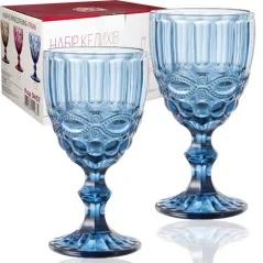 Набір келихів SNT Вінтаж 9456 Cobalt 340мл*6шт