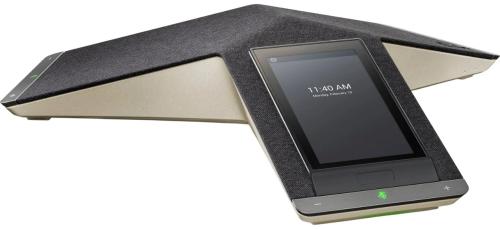 SIP-конференц телефон Poly Trio C60, 3 x Omni Mic, радіус дії 6,1 м, RJ45, USB-A, Micro USB, Bluetooth 4.2, WiFi, PoE, сертифікат Microsoft Teams, сір