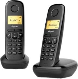 Радіотелефон DECT Gigaset A170 DUO Black (L36852-H2802-R201)