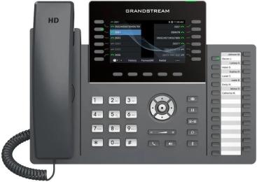 Grandstream GRP2636, 16 SIP accounts, 12 lines, 4,3 inch (480 x 272) capacitive touch screen TFT LCD, 6+6 configurable Virtual Programmable Keys per