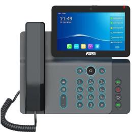 Телефон IP Fanvil V67 2xGE LAN, 1xUSB-A, BT4.2, Wi-Fi, 20 SIP ліній, SW Linux, PoE, 7 кольоровий тач-дисплей, 116 DSS клавіш, камера 1080p30, Android