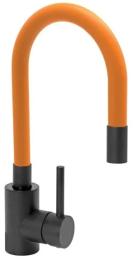 Кухонний змішувач FALA BLACK FLEXIBLE 75778 Orange