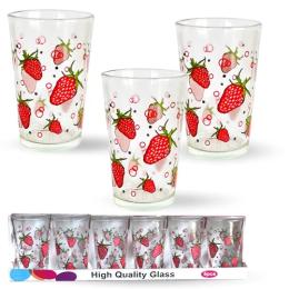 Набір стаканів SNT Полуниці 945-6 6шт 210 мл