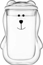 Набір чашок Ardesto Animals Transparent 300мл, 2шт