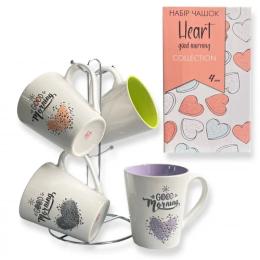 Набір чашок SNT COLOR2 021-04-17 4шт 350мл