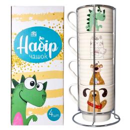 Набір чашок SNT 021-04-20 4шт 320мл