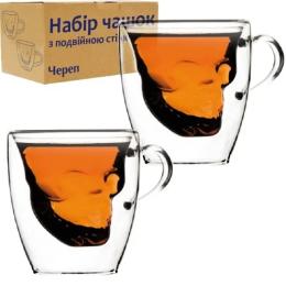 Набір чашок SNT Череп 202-11 2шт 180мл