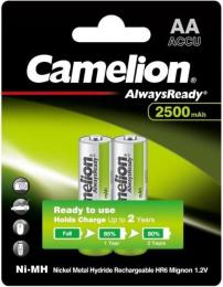 Акумулятор Camelion AA 2500mAh Ni-MH AlwaysReady * 2 R6-2BL (NH-АA2500АRBP2)